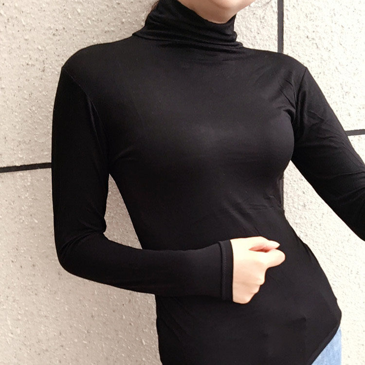 2020秋冬新款上衣莫代尔高领打底衫女长袖女修身t恤超薄秋衣大码在类目 女装/女士精品, T恤中 - 来自Buy2taobao.com提供专业的淘宝代购服务