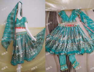 民族服装 鸿舞衣推荐 舞蹈服装 肚皮舞 印度舞 1439