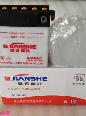 建设摩托车大阳电瓶12V7A蓄电池