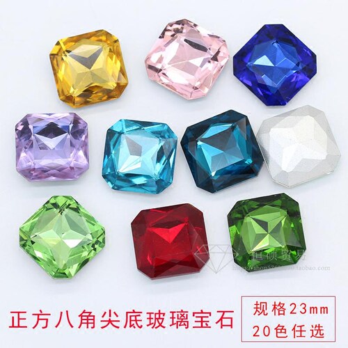 diy玻璃异形钻大宝石鞋包发饰