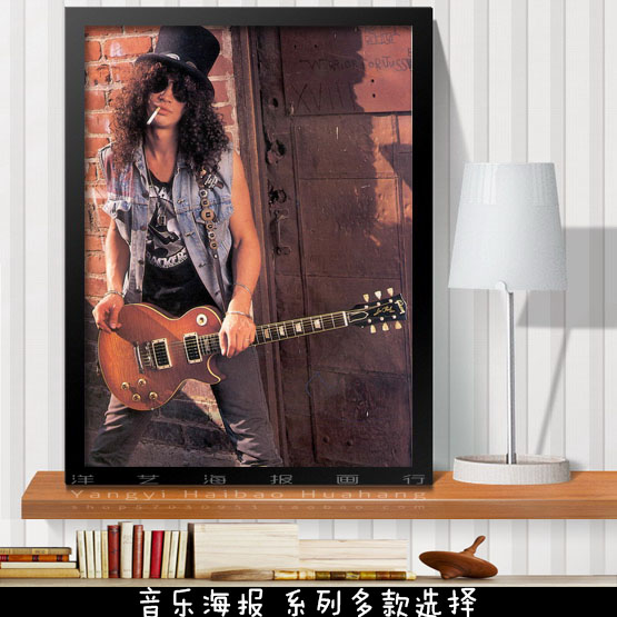 音乐酒吧吉他咖啡厅海报装饰画