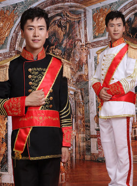 欧式大帅骑士宫廷装制服呢