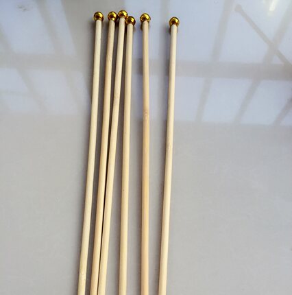 手摇杆实心小旗杆小竹杆木棍竹竿6号7号8号旗帜专用30cm40cm60cm
