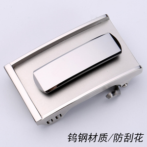 钨钢皮带头自动扣 不锈钢内穿自动扣头男士腰带卡子配件裤带扣头