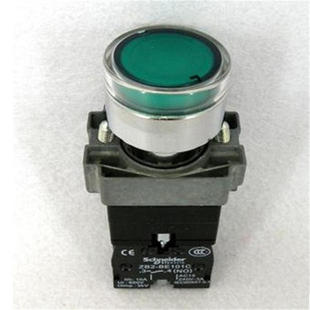原装施耐德金属绿色带灯按钮220V XB2BW33M1C ZB2BW33C+ZB2BWM31C