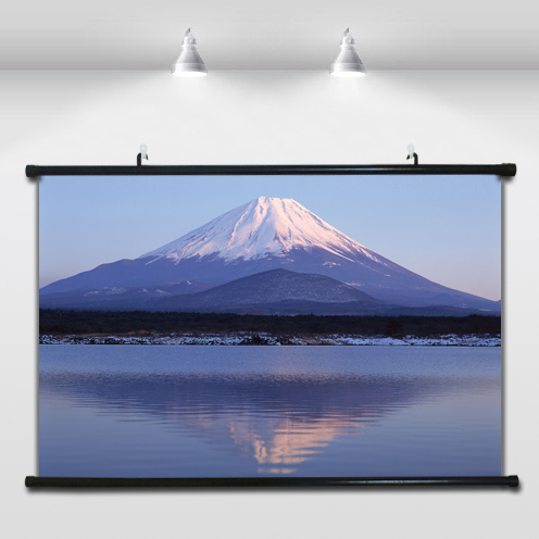 客厅沙发背景画日本富士山自然风光咖啡厅书房装饰画高清山水挂画