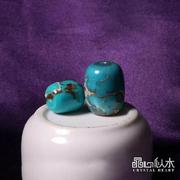 Crystal heart like water and optimization of blue stone barrel beads blue Emperor of emperors Shi dingzhu waist beads across the Pearl white gourd and Pearl