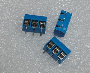 蓝色 5.08MM-3P  5.08MM间距 3脚 直脚 接线柱 可以拼接