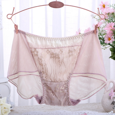 女士性感内裤网纱蕾丝透明低腰