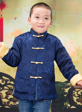 两面穿男童新年秋冬装