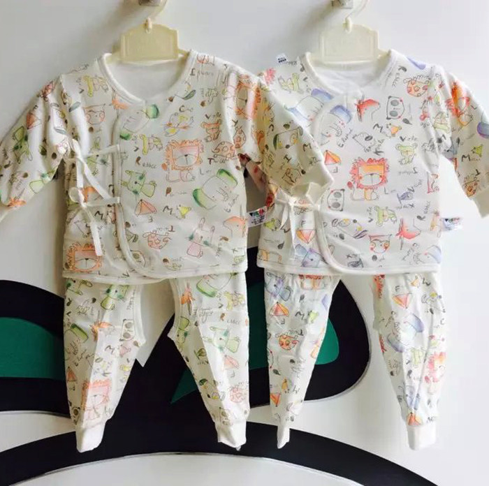 包邮婴悦家秋冬莫代尔生态暖绒棉家居服套装