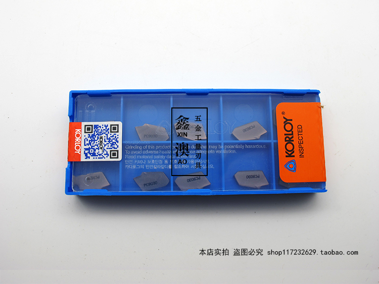 韩国克洛伊Korloy数控刀片SP300 PC9030 单头槽刀片 不锈钢用