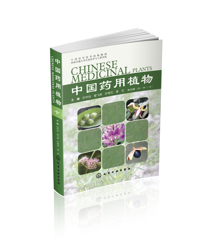 化工社正版直发 中国药用植物 10 图鉴 中草药 中药 鉴别 识别 书籍