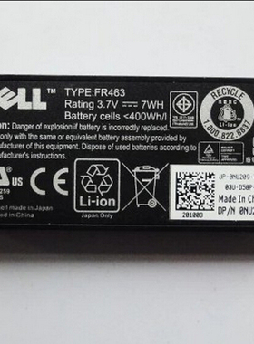 全新原装戴尔FR463 P9110 PERC51 M9602 M164C NU209服务器电池