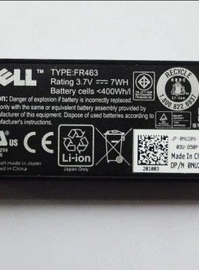 全新原装正品DELL Perc 6i Perc 5i FR463 U8735 NU209 电池