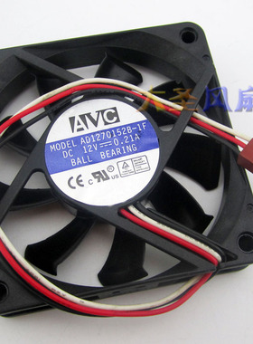 AVC AD1270152B-1F 7cm/厘米 7015 散热风扇 12V 0.21A