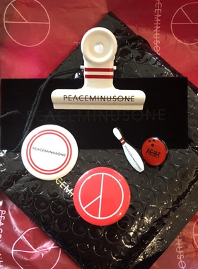 GD权志龙同款ACIIIT胸针徽章peaceminusone保龄球系列徽章胸针潮