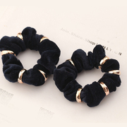 Xin Mei Korean high elastic 5-ring cloth looped 2 Pack rubber band hair jewelry hair clip hairpin