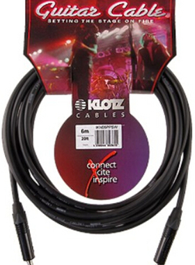 德国KLOTZ 电吉他电子琴线 贝司贝斯乐器6.5大二芯公对公6.35