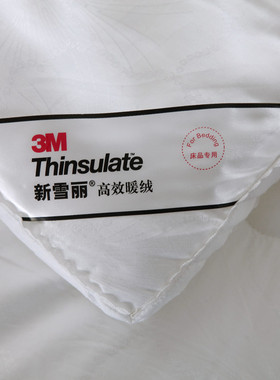 新雪丽冬被加厚保暖被芯正品Thinsulate高效暖绒全棉秋冬被3m