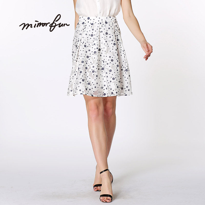 MIRROR FUN夏装新款 波点提花褶皱伞裙|msdalam kategori Butik wanita / wanita, skirt - dari Buy2taobao.com untuk memberikan perkhidmatan ejen Taobao profesional membeli