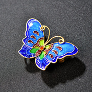 Thai silver cloisonne 925 new MS Butterfly brooch vintage style Thai silver brooch tide