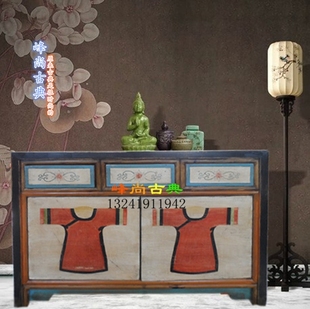 厂家直营新古典餐边柜复古简约家居茶水碗柜子时尚 储物备餐桌家具