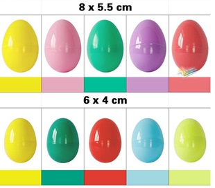 环保级复活节彩蛋diy装 饰塑料抽奖蛋壳扭蛋开口蛋幼儿园用品