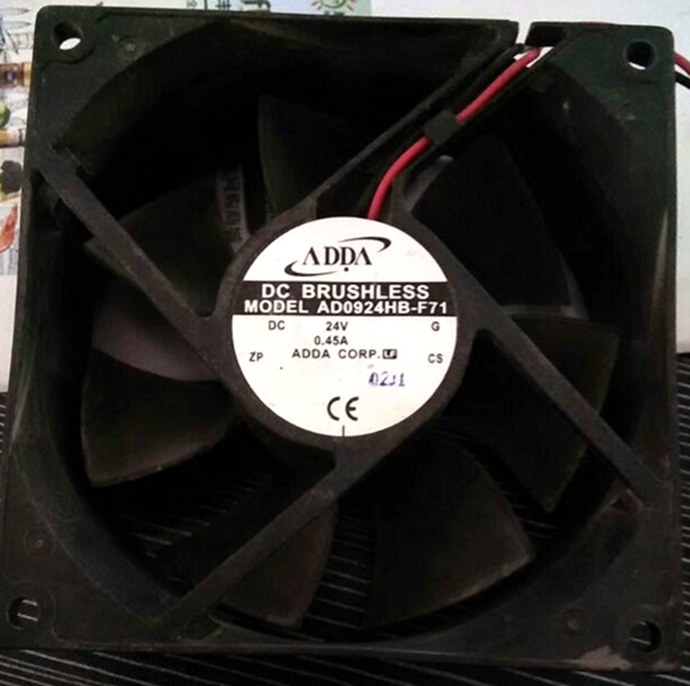 ADDA 9038 24V AD0924HB-F71 9CM 24V 0.45A 变频器工控机风扇