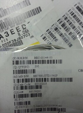 KOA 0603贴片电阻 1% 15.8K RK73H1JTTD1582F  浅蓝色电阻
