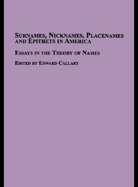 【预售】Surnames, Nicknames, Placenames and Epithets in A