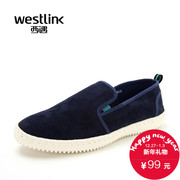 Westlink/West Lok Fu shoes flat fall 2015 new men's shoes shoes foot pedal lazy people trend