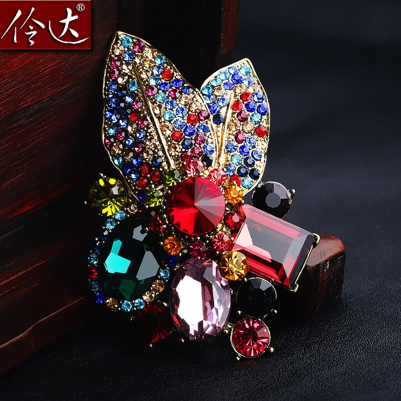 Broche femme LINGLADY en Zircon diamant - Ref 1174433 Image 1