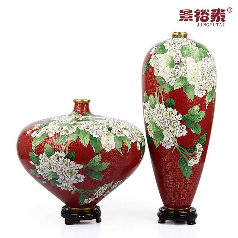 景泰蓝花瓶生日商务传统工艺品