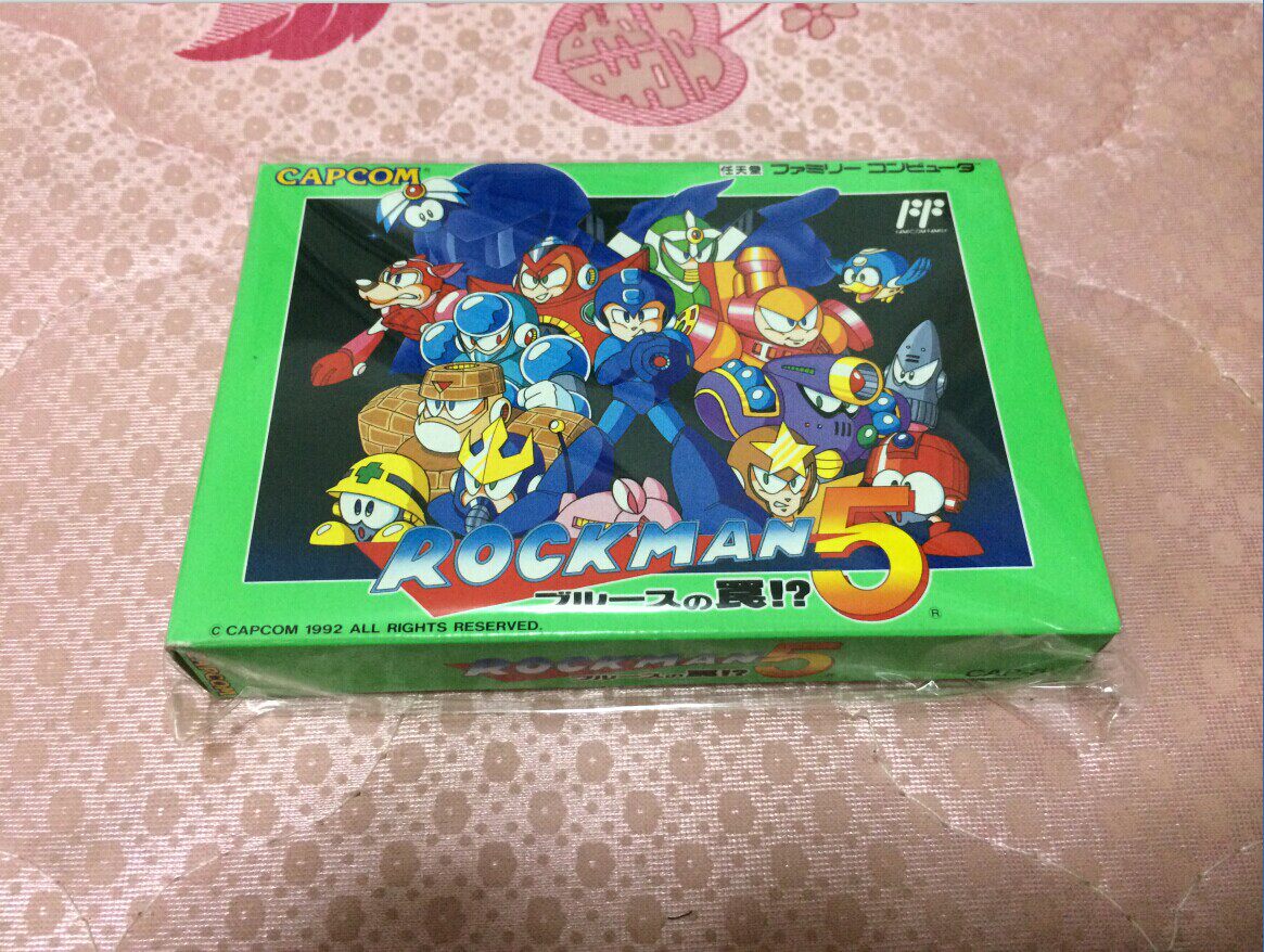 美品 任天堂FC红白机主机 原装正版游戏卡带 洛克人 5