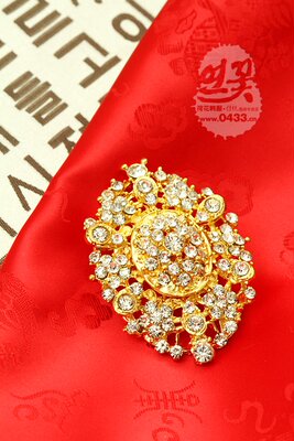高档华丽风水钻百搭胸花