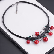 Good Korean short necklace pendant jewelry Joker Europe and the exaggerated clothes hanging accessories female collar bone chain