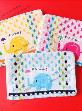 超软出口日本内野INSTYLE纯棉成人宝宝儿童幼儿园毛巾无捻面巾