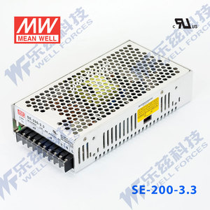 SE-200-3.3台湾明纬200W 3.3V开关电源直流稳压DC 40A变压器工控