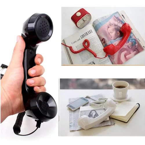 特价复古听筒 外接耳机话筒 华为 苹果14 OPPO 三星VIVO手机通用