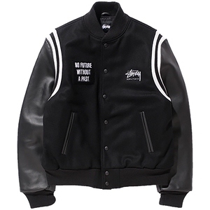 stussy x sophnet varsity jacket 16周年 羊毛皮袖棒球外套 售罄
