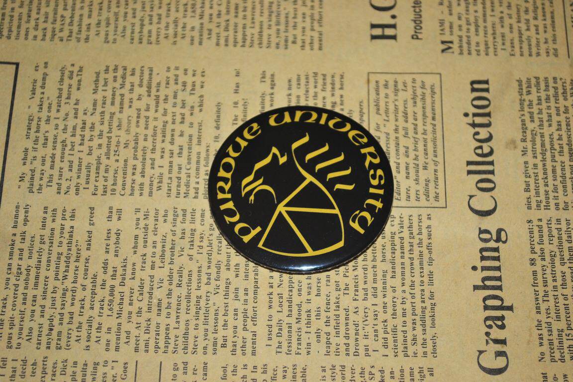 文化周边 世界名校高校校徽 普渡大学 徽章胸章胸针冰箱贴贴纸