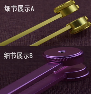 采耳工具专业掏耳朵铝合金长轻音钢音叉响夹震佛耳震子包邮
