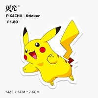 Nhãn dán vali chống nước Pokemon Pikachu cá nhân máy tính xách tay ván trượt ván máy tính 469 - Phụ kiện máy tính xách tay hình dán máy tính casio