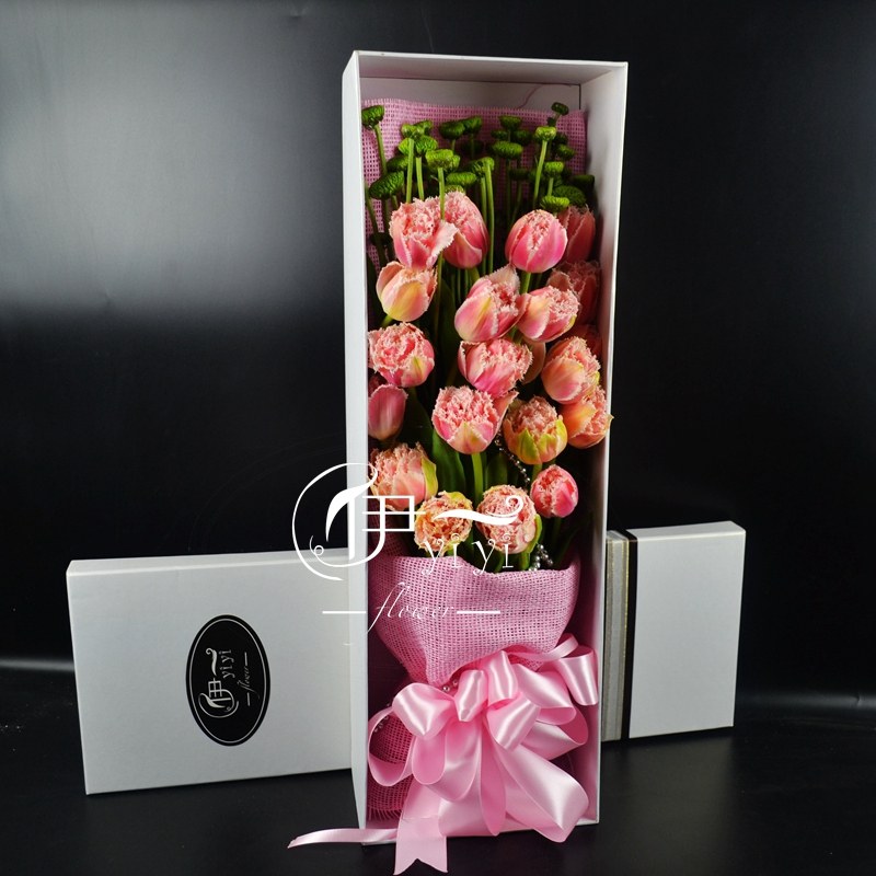 伊壹flower進口花瓣毛邊粉色郁金香鮮花速遞北京濟南同城生日鮮花在類目 鮮花速遞/花卉仿真/綠植園藝, 鮮花速遞(同城)中 - 來自Buy2taobao.com提供專業的淘寶代購服務