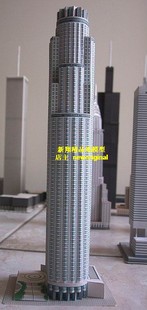 【新翔模型】美国洛杉机美国银行大厦模型摩天楼办公楼模型