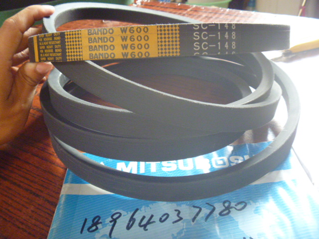 日本阪东BANDO农机三角带 W600 SC-148 收割机皮带