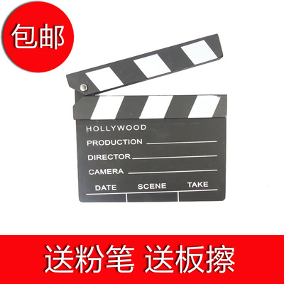 场记板特写板电影导演板电影打板木制板打板/影楼婚纱 17*20cm