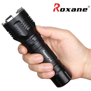 视睿高亮26650强光手电筒尾部开关户外黄光防水远射聚光夜骑行