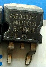 【纳鑫电子】B20NM50 B20NK50Z 20N50液晶电源MOS管 TO-263